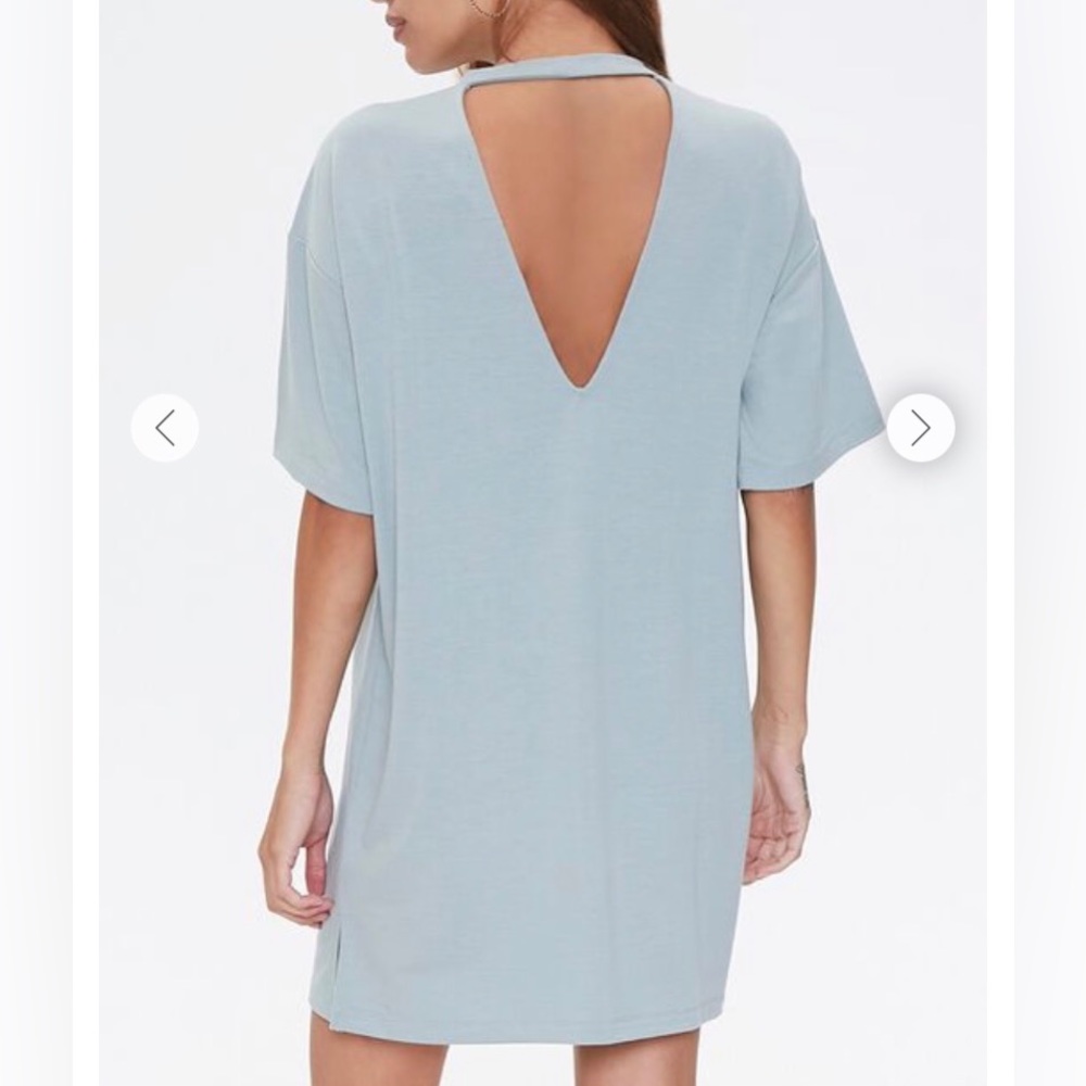 🆕 w/ Tags T Shirt Dress w/ Open Back - Sea Green Pastel